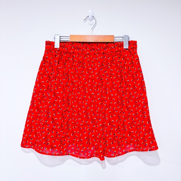 OLD NAVY Red floral skirt - Picture 2 of 6
